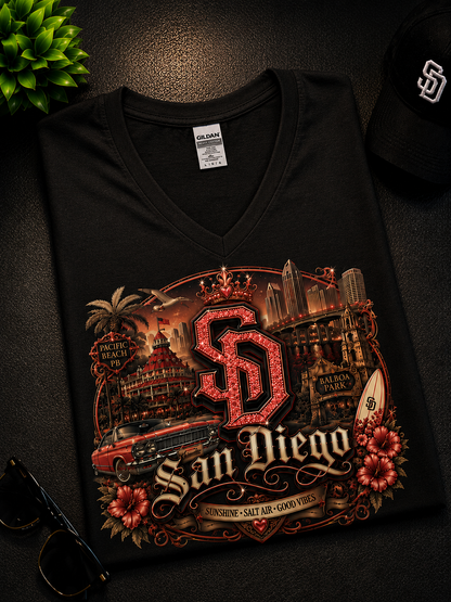 Custom Women V Neck T Shirts