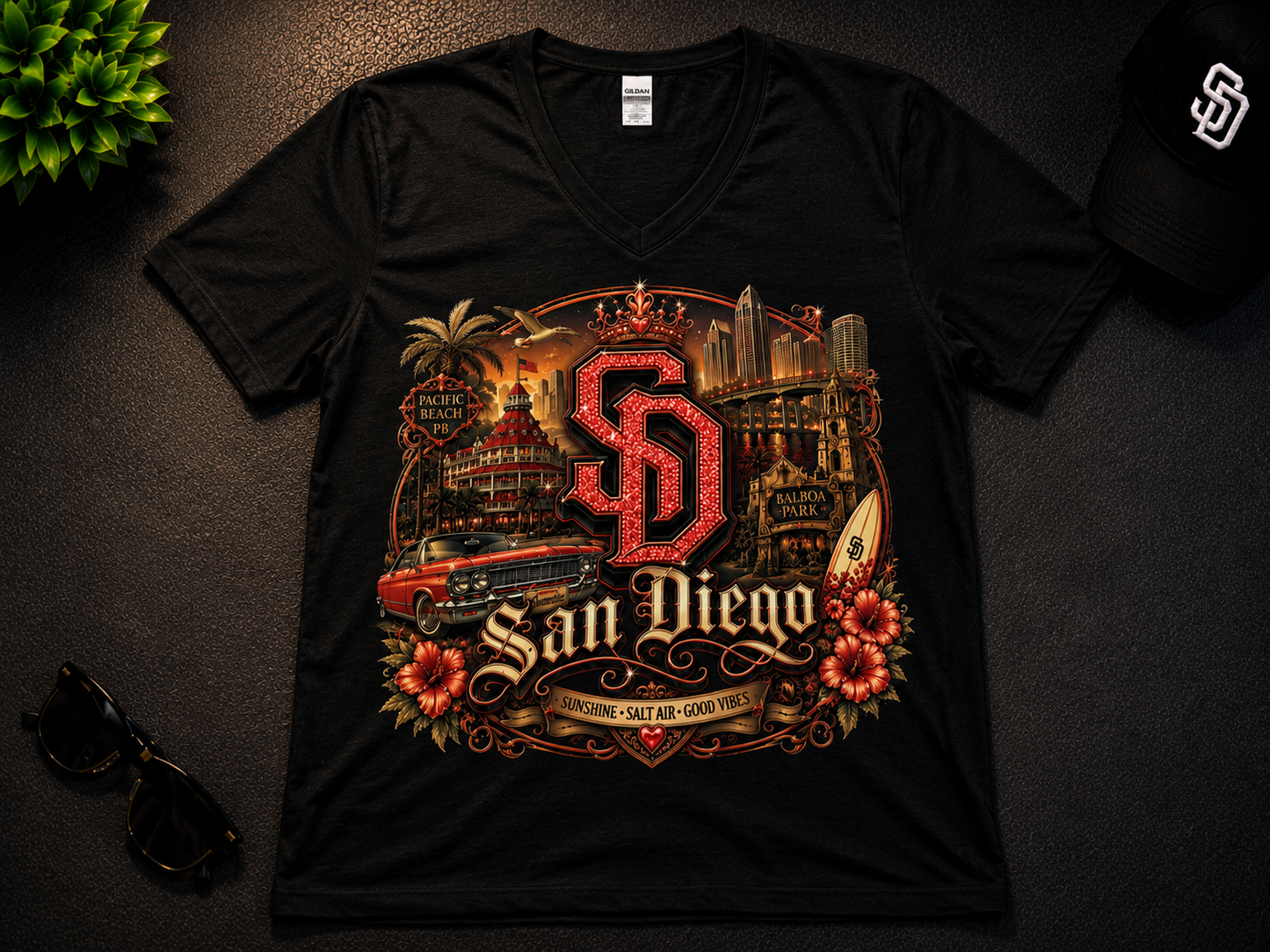 Custom Women V Neck T Shirts